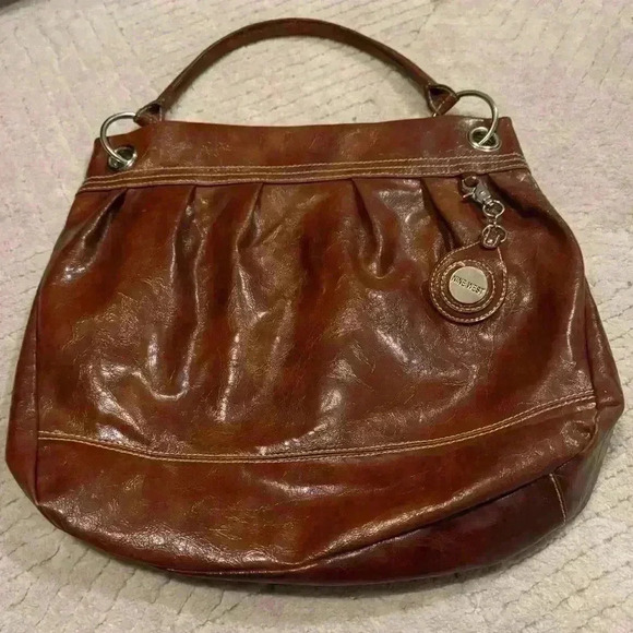 Vintage Nine West Brown Patten Purse - Picture 6 of 10